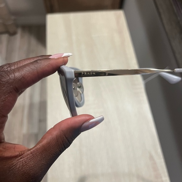 Prada Classic Pilot Cinema Gold Frame Wire - GRAY - Picture 7 of 8